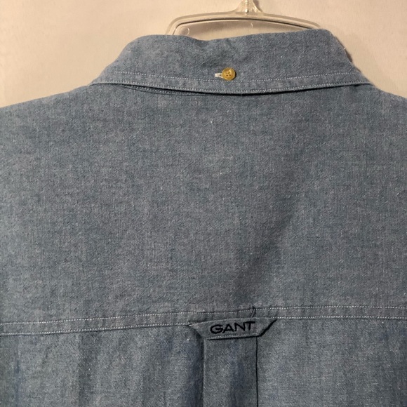 NWOT Gant USA Chambray pocket shirt L - Picture 7 of 8